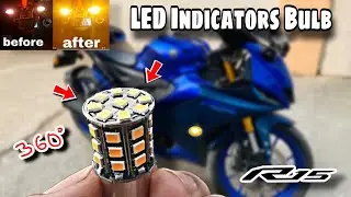 LED Indicators Bulb installed in R15 v4 || Otoroys 360&deg; LED Indicators Bulb 💡💥