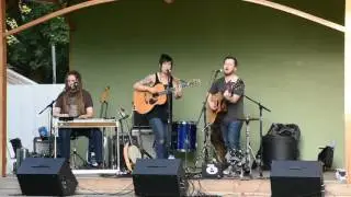 Pretty Gritty performing on the Main Street Stage in Halfway Oregon