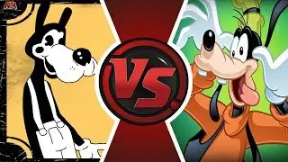 Boris The Wolf VS Goofy! (Bendy and the Ink Machine vs Disney) Bendy Animation