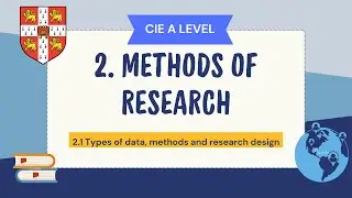 2.1 Types of data, methods and research design