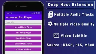 Advanced ExoPlayer Extension | Only for Niotron | #deephost #extension