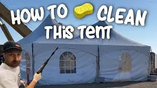 How I Clean 🧽 My Tents - Event Rental Business Tips