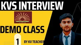 kvs prt interview preparation demo class EVs topic photosynthesis KVS PRT INTERVIEW EXPERIENCE