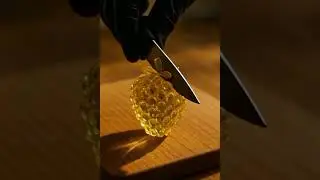 Cutting Glass strawberry 🍓 ASMR#ai#aiart#asmr#glasscutting#satisfying#asmrsounds.