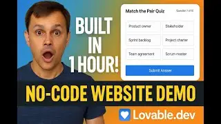 ⚙️ My No-Code Quiz Website &ndash; Built in an hour Using Lovable.dev!