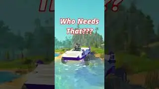 I Built a CAR that's also a BOAT in Scrap Mechanic! #shorts #scrapmechanic #gaming