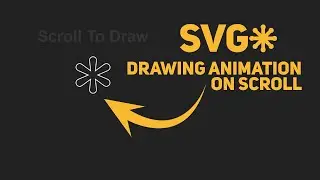 SVG Drawing Animation Effect On Scroll Using Javascript | Html Css Javascript | SVG Animations