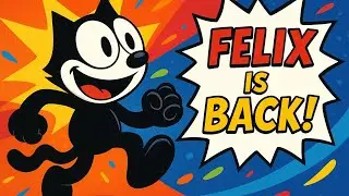 🔥Felix the Cat Returns! | Classic Cartoon Reimagined in HD #viral #trending #shorts #cartoon #reels 