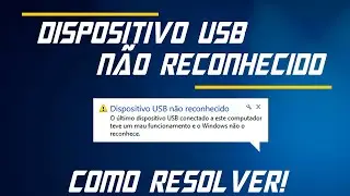 USB Device Not Recognized - How to Fix USB Errors!