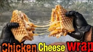 Chicken Cheese Wrap Recipe | Crispy & Cheesy Chicken Wrap at Home | Easy Street Food
