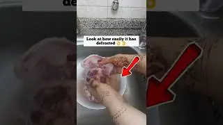 Defrost Meat in 5 Minutes l A way to quickly defrost meat #shorts #viral  #lifehacks