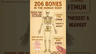 Skeleton Secrets Heaviest Lightest Thickest Weakest #HumanAnatomy #Bones #Creator #InterestingFacts