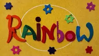 George and Zippy from Rainbow recreated in Fuzzy Felt (Time Lapse)