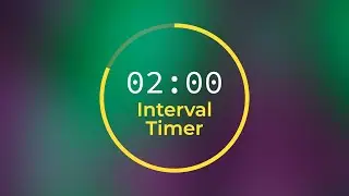 2 Minute Interval Timer 🔔 10 hours (no music)