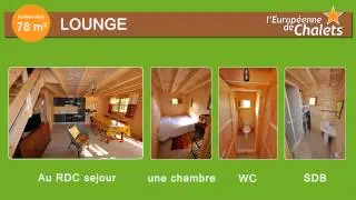 Chalet bois en kit : Le Lounge 78m&sup2;