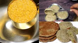 Calcium Protein Rich Easy Breakfast with 1 cup Moongdal & Ragi | Healthy Breakfast Recipe - Idli 