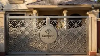 Modern Luxury SS Main Gate with Laser Cut Pattern | House Entrance Design Part 3