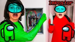 AMONG US NA VIDA REAL!! - ALGO INCR&Iacute;VEL ACONTECEU!! - (Impostor IQ 999,999,999)