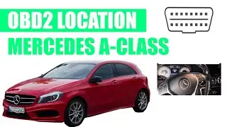 Mercedes-Benz A-Class [2012-2018]: OBD2 Port Diagnostic Location (tutorial)