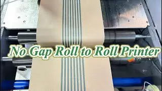 No gap roll to toll printing machine: RobotJet Continuous Printing with single-pass digital printer!