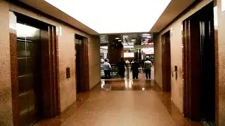 1980s Schindler M-series double-decker elevators (serving 68 floors) @ Scotia Plaza, Toronto, Canada