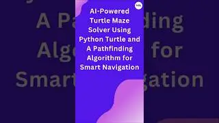 🤖🐢 AI Turtle Solves a Maze! 🏆✨ (Python Turtle Graphics) #shorts