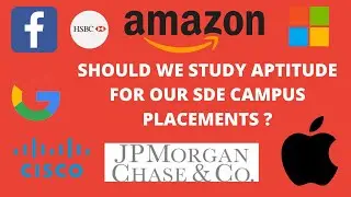 All about Aptitude for SDE Placements | Placement Talks