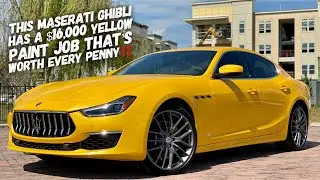 This Maserati Ghibli Has A $16,000 Giallo Fuoriserie Paint Thats Worth The Price?