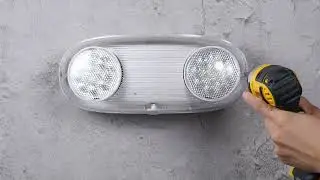 Wet Location LED Emergency Light with Battery Backup