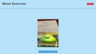Demo of a meme generator React app