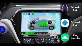 Обзор Android auto на Chevrolet bolt - видео на экране автомобиля.