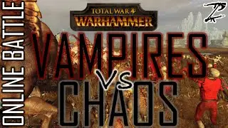 VAMPIRES vs CHAOS! - 1v1 Online Battle Total War: Warhammer