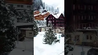 Visit the Snow-Covered Grindelwald in Icy Winter &mdash; Switzerland's Alpine Fairytale Village #shorts