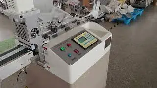 600pcs/min Ultrasonic Label Cutting Machine for Garment Wash Care Labels Polyester Satin Ribbon