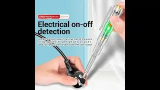 Check a Live Wire Safely - LED Test Pen Voltage Detector |m Electrician's Voltage Detector Pen