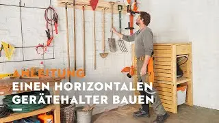 STIHL Anleitung: Horizontalen Ger&auml;tehalter bauen