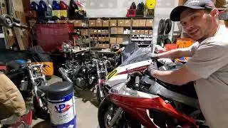checking/adjusting steering head bearings on an sv650