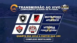 BOTAFOGO X ATLETICO I FOR&Ccedil;A JOVEM X VIT&Oacute;RIA I CAMPEONATO LAJENSE DE FUTEBOL 10-12-25