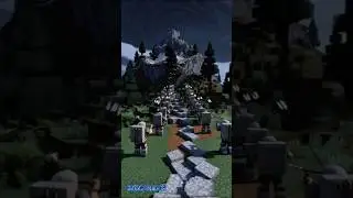 Minecraft: борьба с зомби на горе Хаос. #minecraft #шорты #zoombie #игры