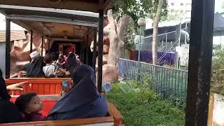 Fatim & me on ZuZu Train, Fantasy Kingdom