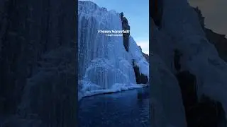 The Mysterious Frozen Waterfalls of Lingti #waterfall #lingti #ytshorts #naturebeauty #shortsviral
