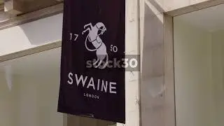 Signage At Swaine Store, New Bond Street, Westminster, London, UK