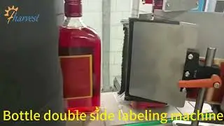 Actual footage of the automated production line of the intelligent double-sided labeling machine