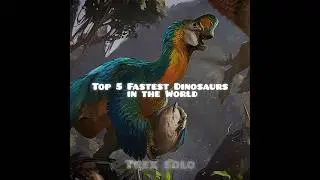 Top 5 Fastest Dinosaurs in the World #dinosaur #edit #top #fast #shorts #jurassicworld #paleontology