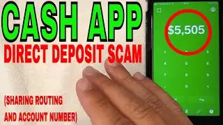 ✅  Cash App Routing Number And Account Number Direct Deposit Scam 🔴