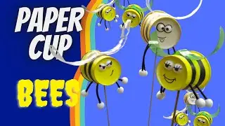 How To Make Paper Cup BEES? || Waste In Use