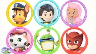 Learn Colors Disney Nick Jr PJ Masks Umizoomi Play Doh Toys Surprise Egg and Toy Collector SETC