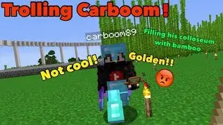 Trolling Carboom on The Void SMP | Bamboo troll!