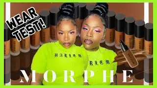 NEW Morphe Foundation Review & Wear Test| Deep 34...Im SHOOK!!