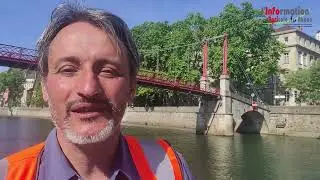 Des produits du Beaujolais livrés à Lyon par voie fluviale bas carbone
